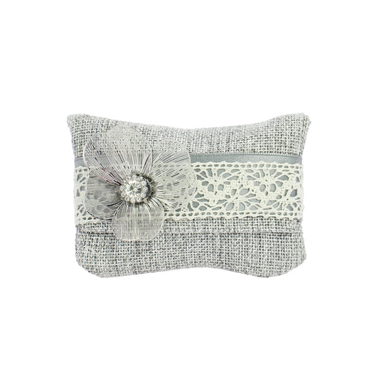Busta lettera canapa glitter grigio
