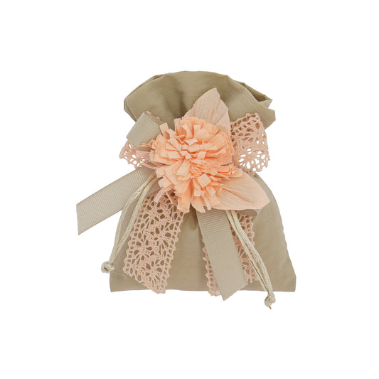 Bustina beige con tirante