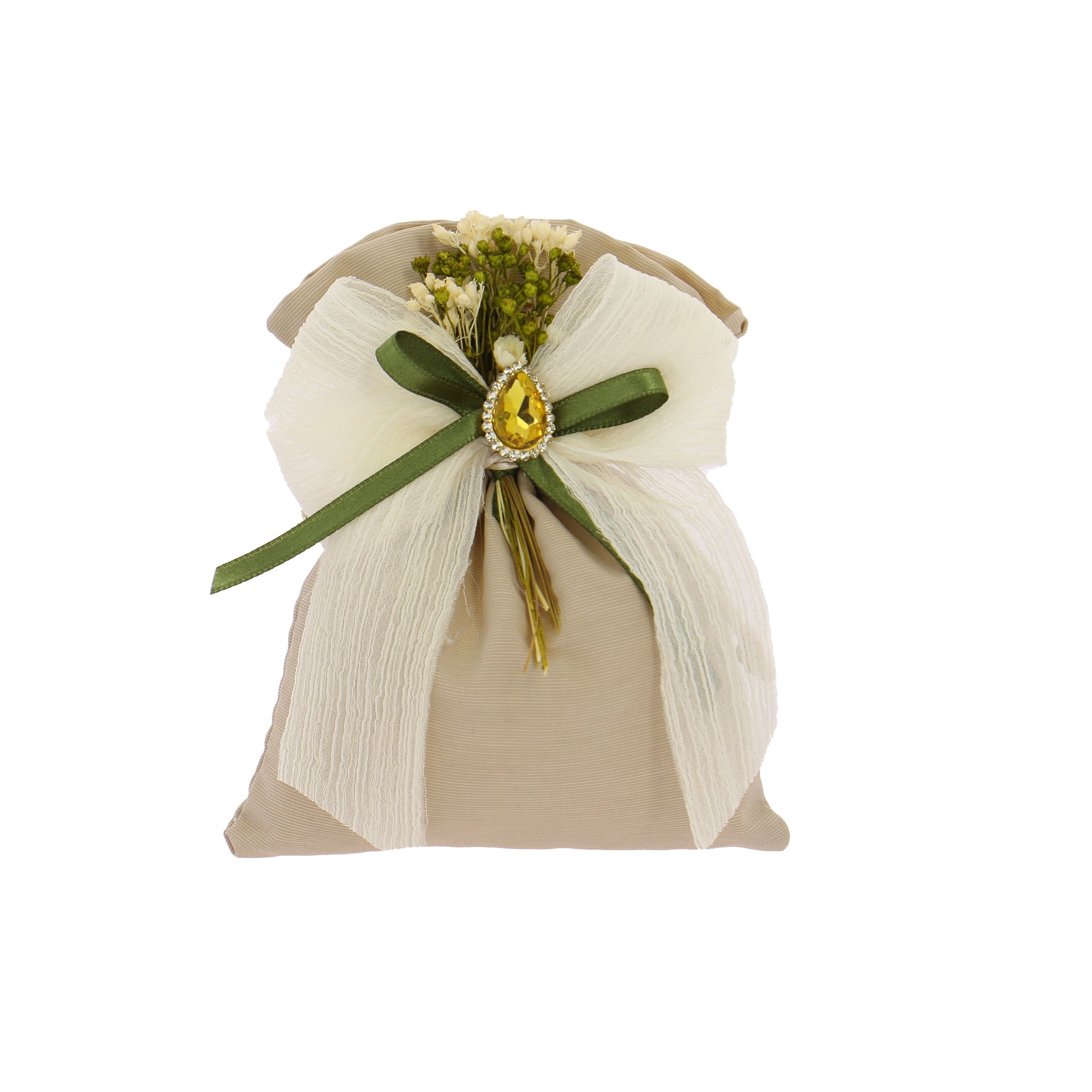Bustina beige con tirante