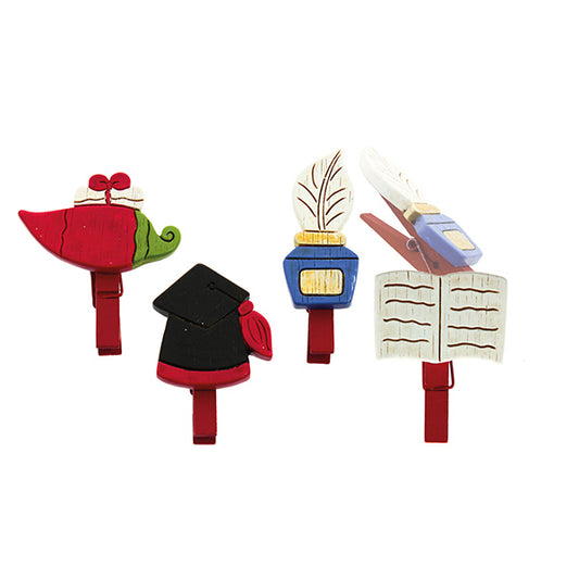 Set 4 molletta laurea (cad. € 1,00)