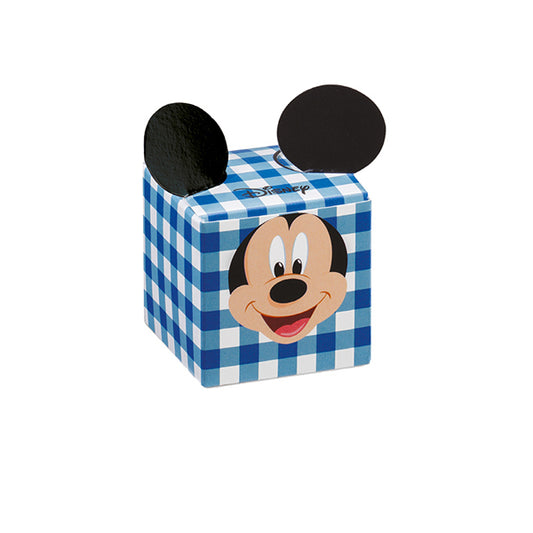 Set 10 cubo Minnie party blu con orecchie nere