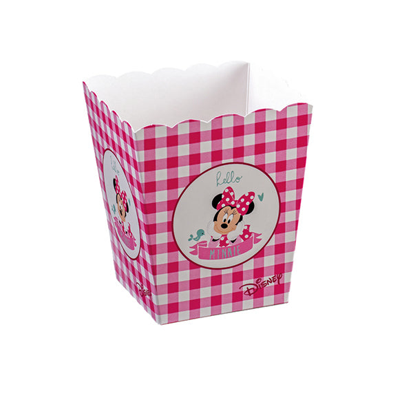 Vasetto piccolo smerlato Minnie party fuxia