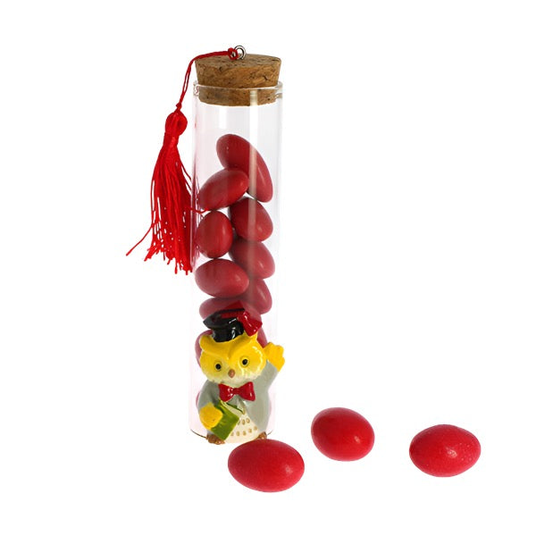 Barattolo in Vetro con Cappello e Pergamena Laurea in Legno Porta Confetti Spezie - DLM Barattolo in Vetro con Cappello e Pergamena Laurea in Legno Porta Confetti Spezie - DLM