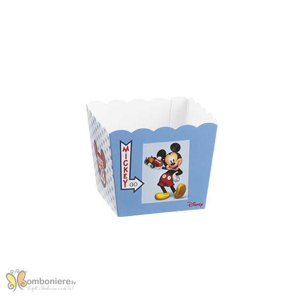 Vasetto piccolo smerlato Mickey mouse go auto