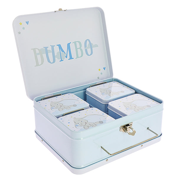 Bomboniera Disney set valigia Dumbo cielo con 8 valigette