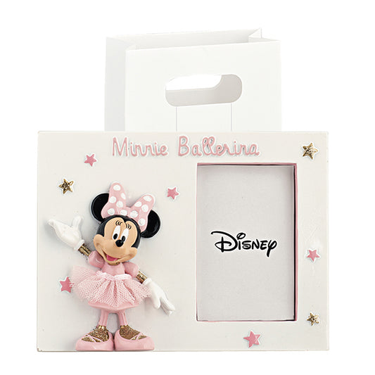 Bomboniera portafoto Disney Minnie ballerina rosa