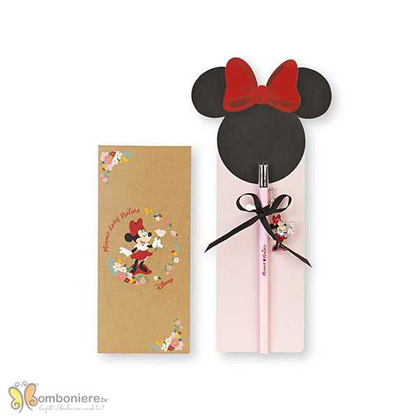 Bomboniera Disney matita con charm Minnie flowers