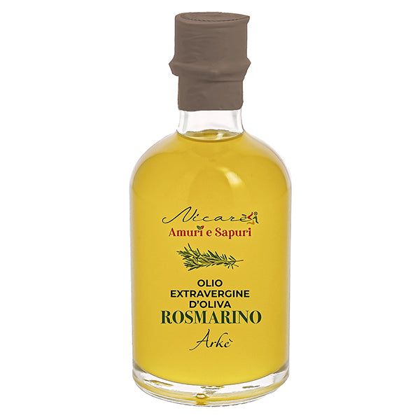 Bomboniera Nicarè olio aromatizzato al rosmarino in bottiglia da 100ml