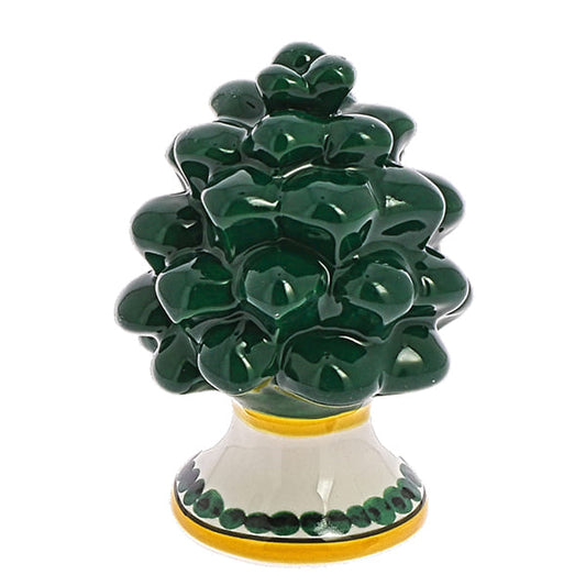 Bomboniera pigna verde in porcellana