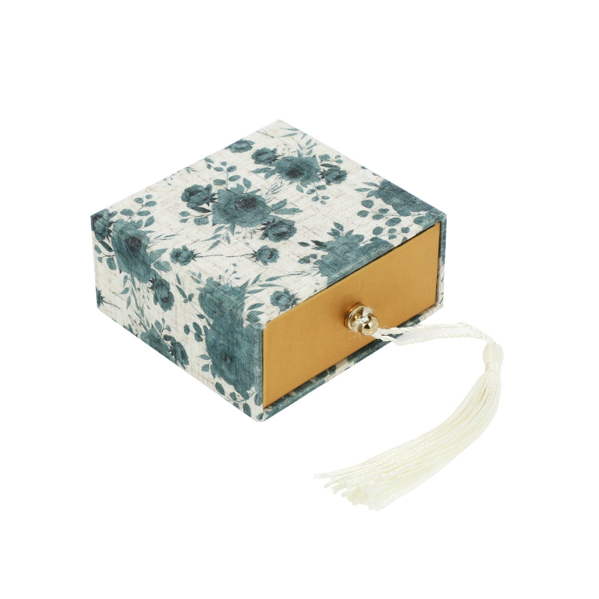 Bomboniera scatola cassetto provenzale blu ottanio