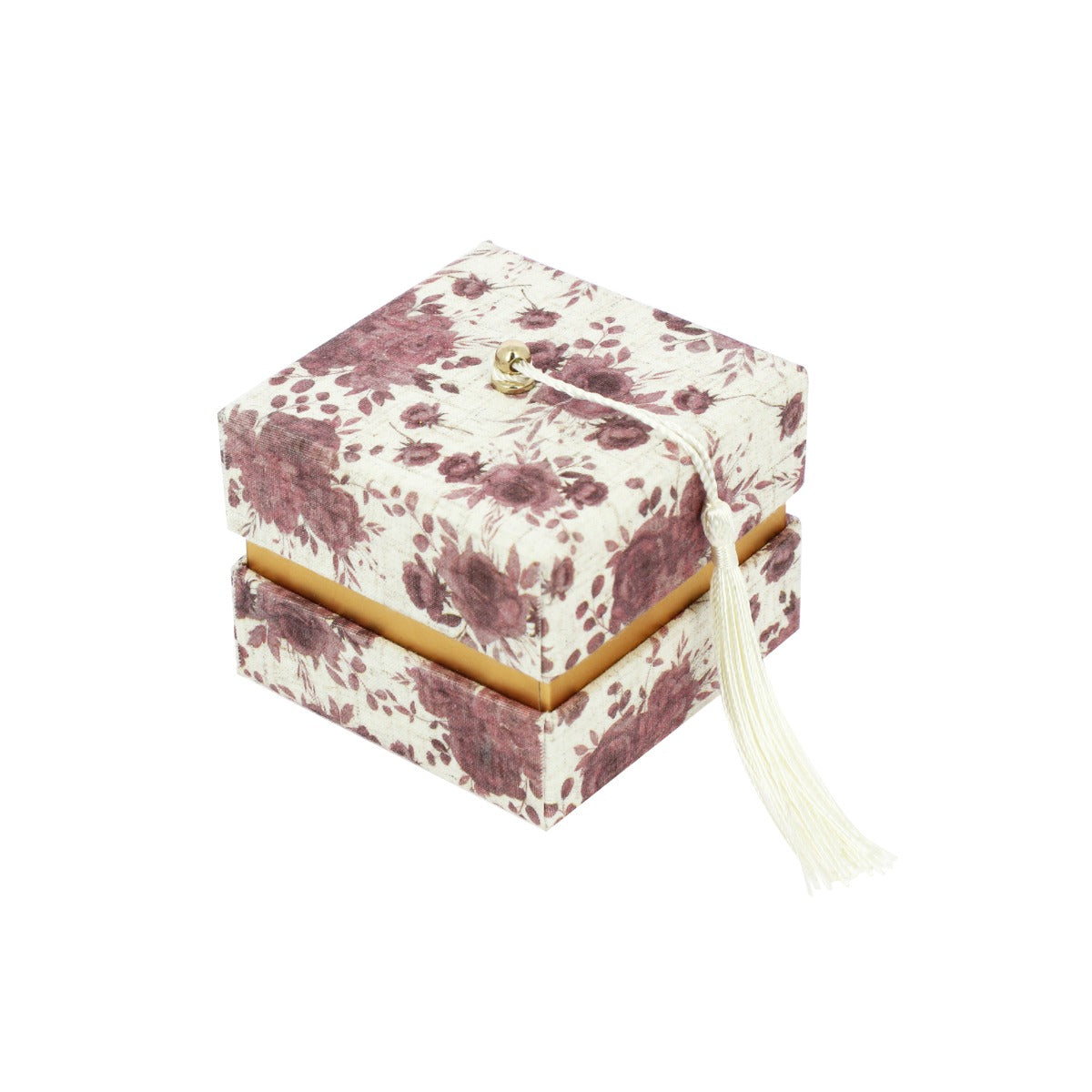Bomboniera scatola quadrata provenzale rosa antico