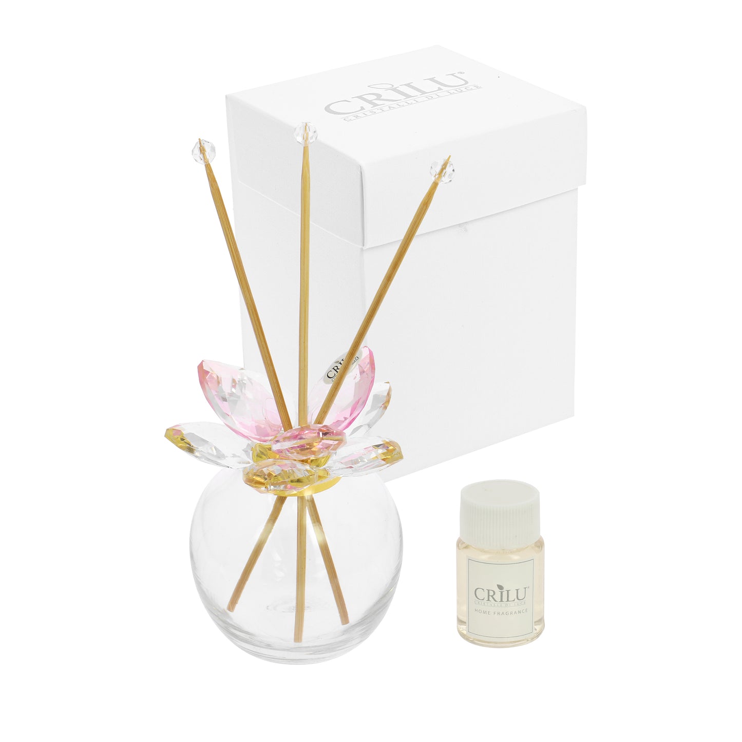 Bomboniera Crilù diffusore ampolla rosa