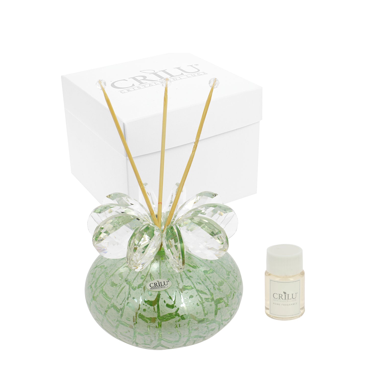 Bomboniera Crilù maxi profumatore crackle verde