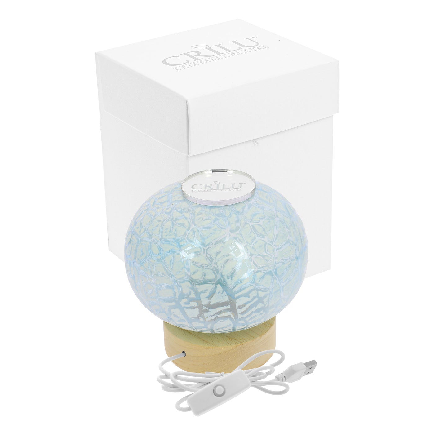 Bomboniera Crilù lampada crackle cielo