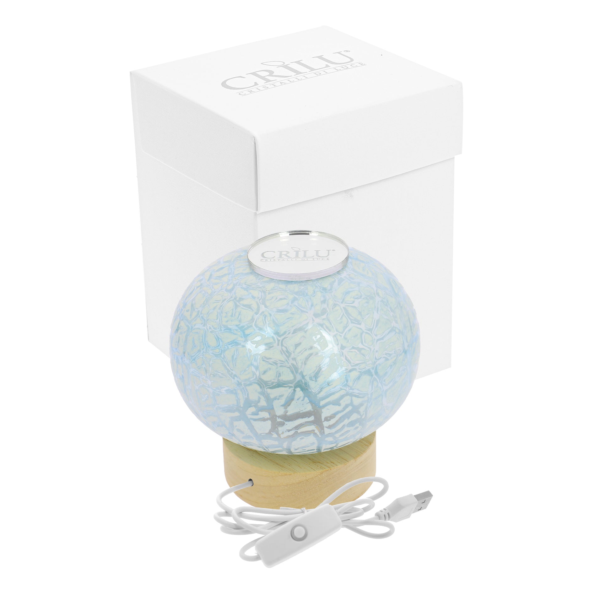 Bomboniera Crilù lampada crackle cielo