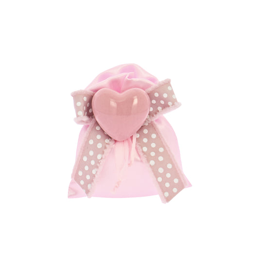 Bustina con tirante in raso rosa