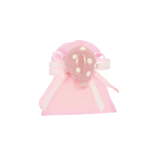 Bustina con tirante in taffeta rosa