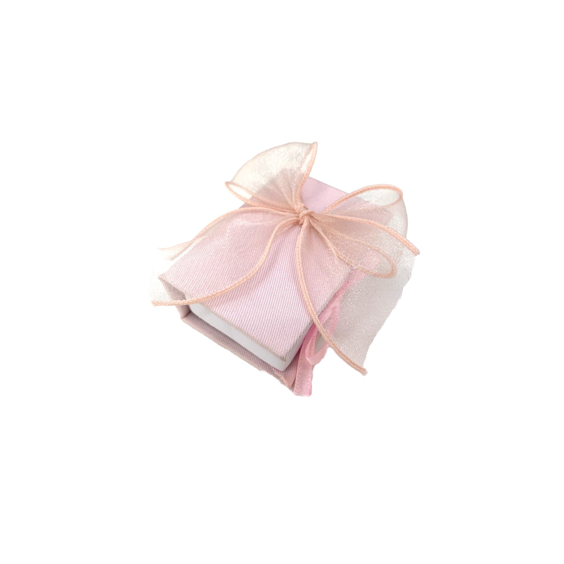 Set 6 libro portaconfetti con fiocco rosa