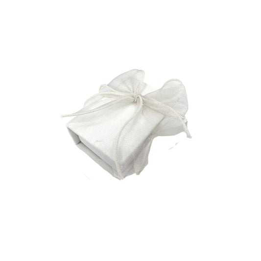 Set 6 libro portaconfetti con fiocco bianco