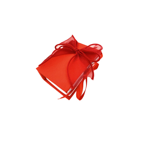 Set 6 libro portaconfetti con fiocco rosso