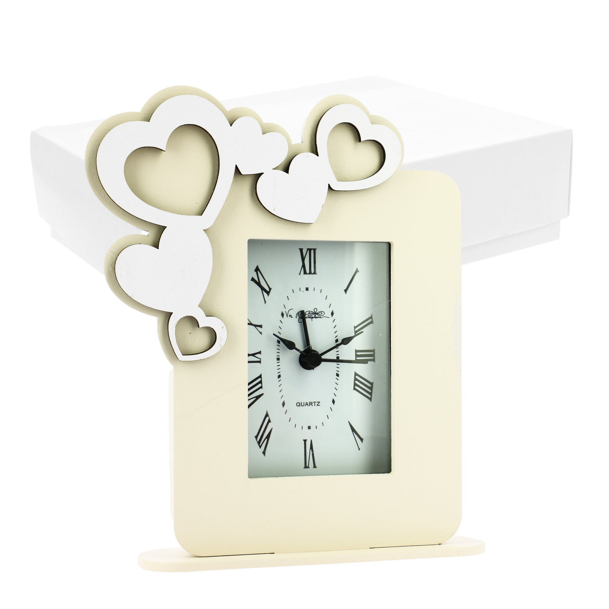 Bomboniera sveglia grande sabbia con cuori sagomati