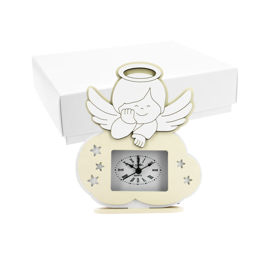 Bomboniera sveglia angioletto sagomato sabbia