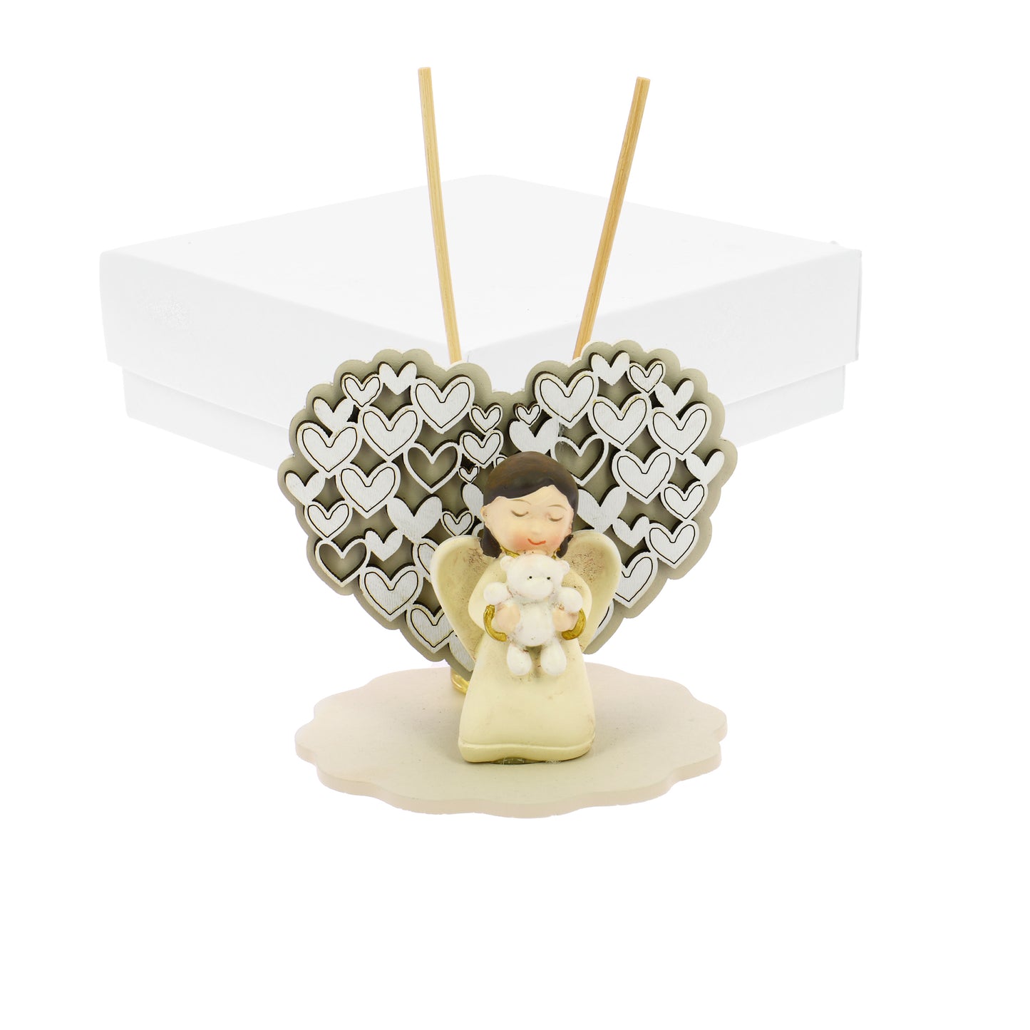 Bomboniera profumatore cuoricini sabbia angioletto