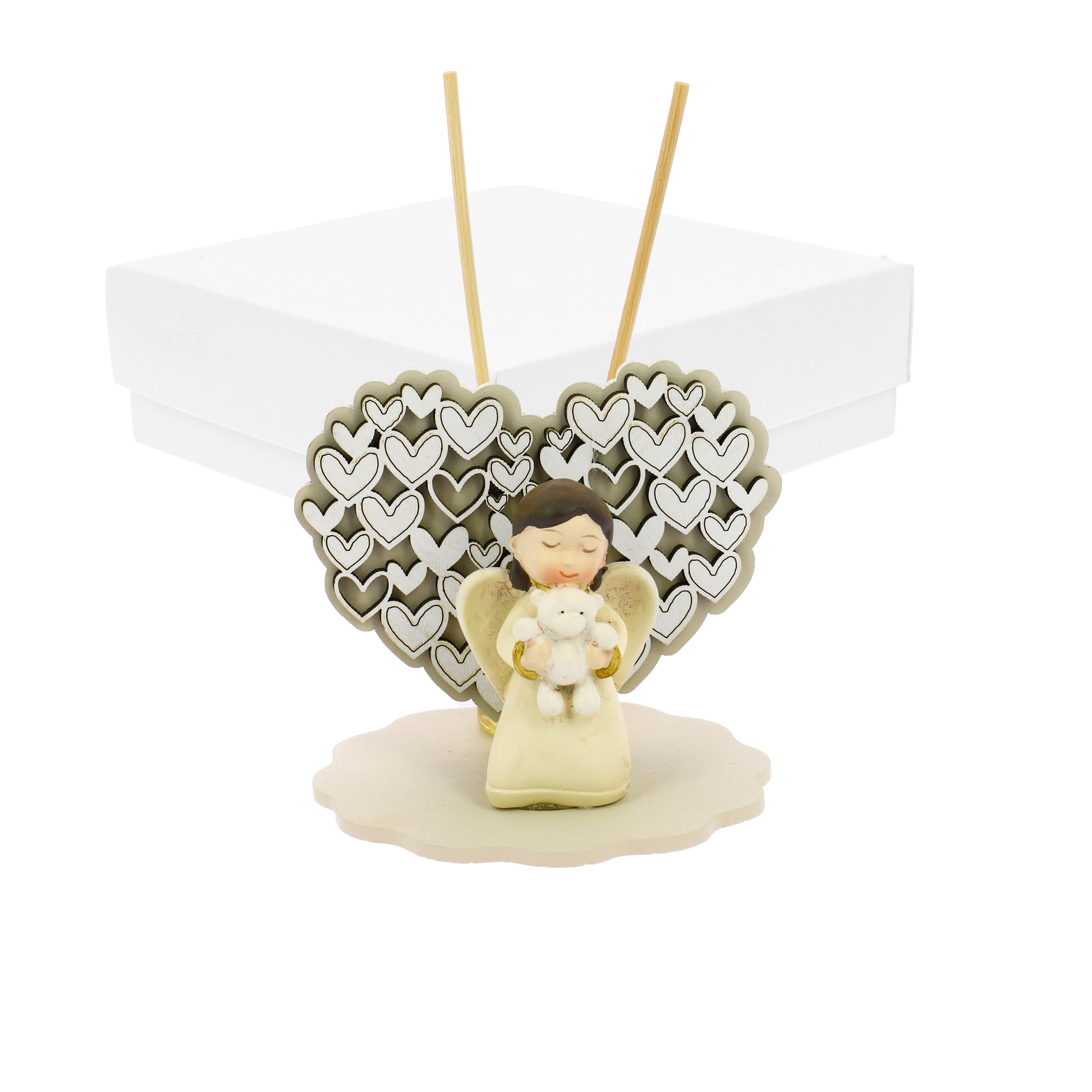 Bomboniera profumatore cuoricini sabbia angioletto