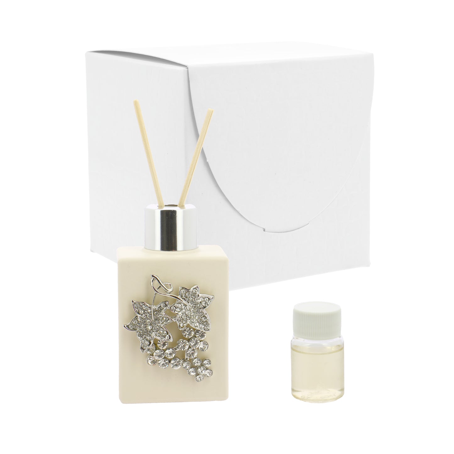 Bomboniera profumatore rettangolare  con uva strass