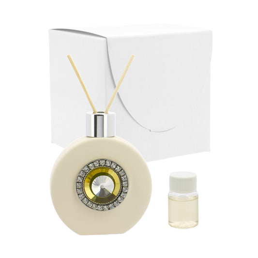 Bomboniera profumatore tondo sabbia con blasone