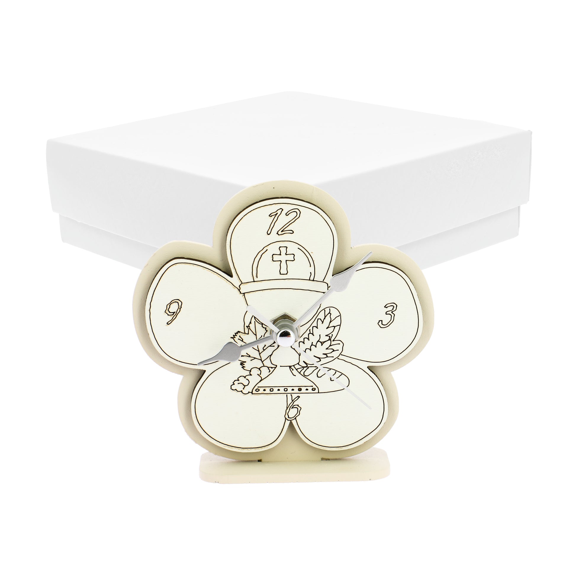 Bomboniera orologio fiore sabbia calice