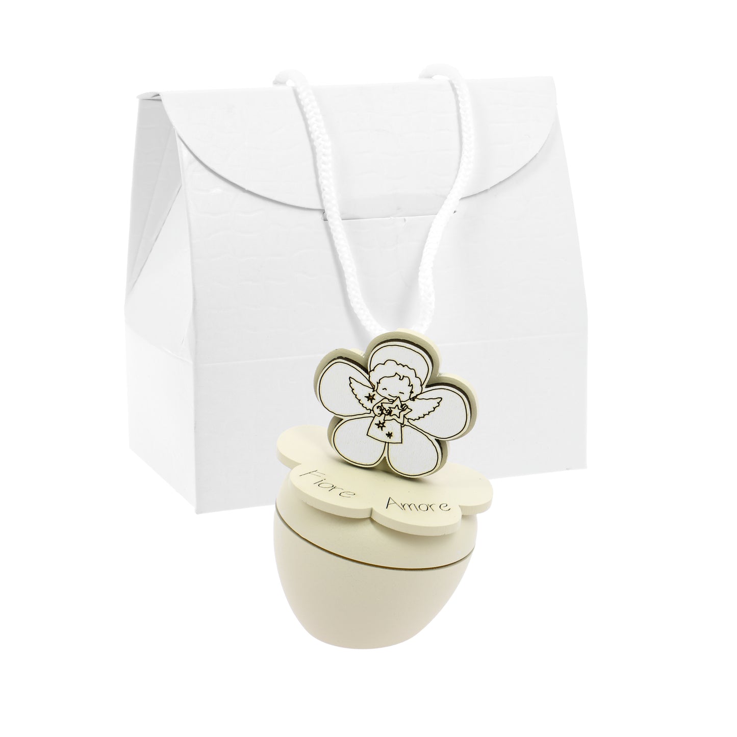 Bomboniera candelina sabbia angioletto