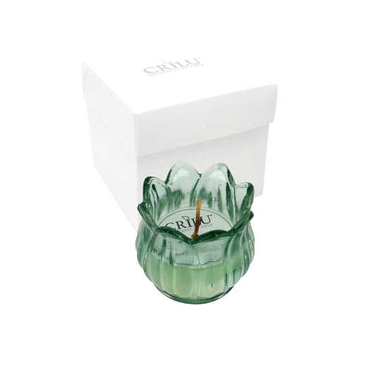 Bomboniera Crilù candela tulipano verde