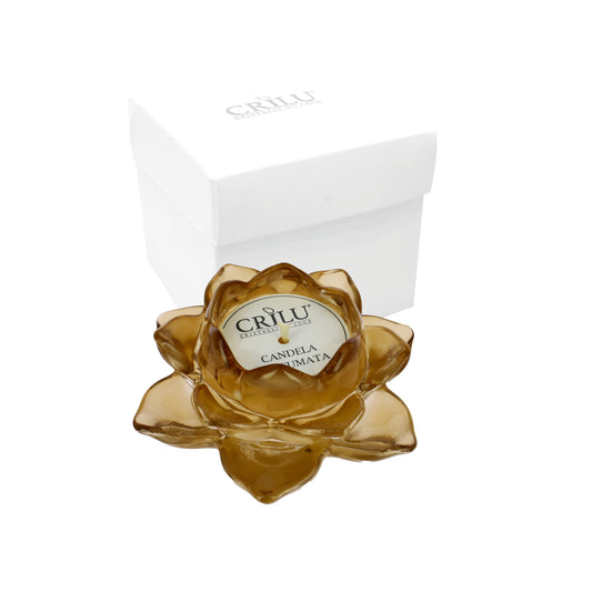 Bomboniera Crilù candela lotus ambra