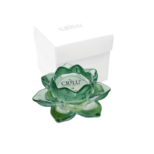 Bomboniera Crilù candela lotus verde