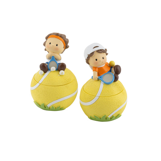 Bomboniera scatola piccolo tennista