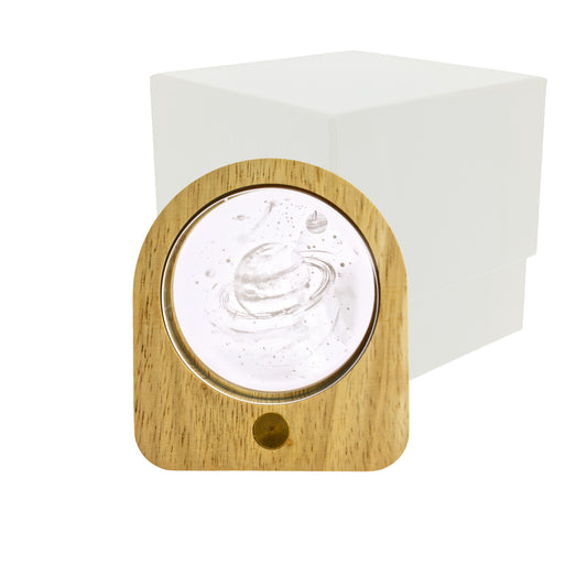 Luce notturna ovale led con saturno 3D