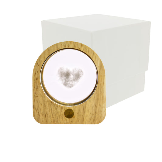 Luce notturna ovale led con cuore 3D