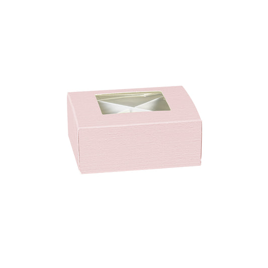 Set 10 scatola pratica grande rosa