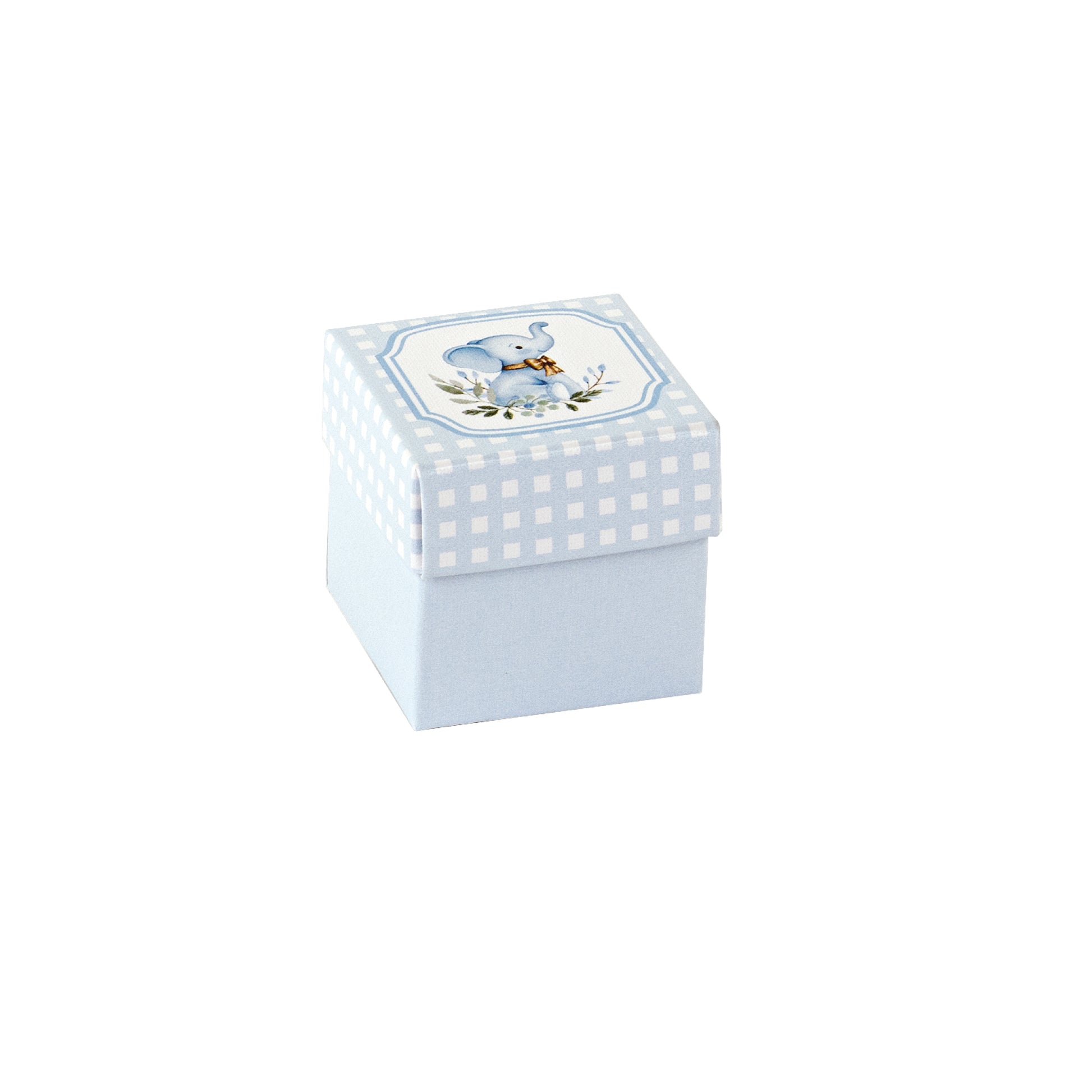 Set 10 scatola cubo elefantino cielo