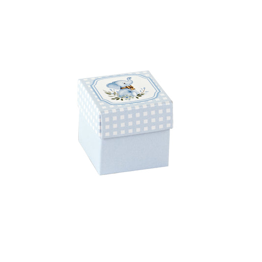 Set 10 scatola cubo elefantino cielo