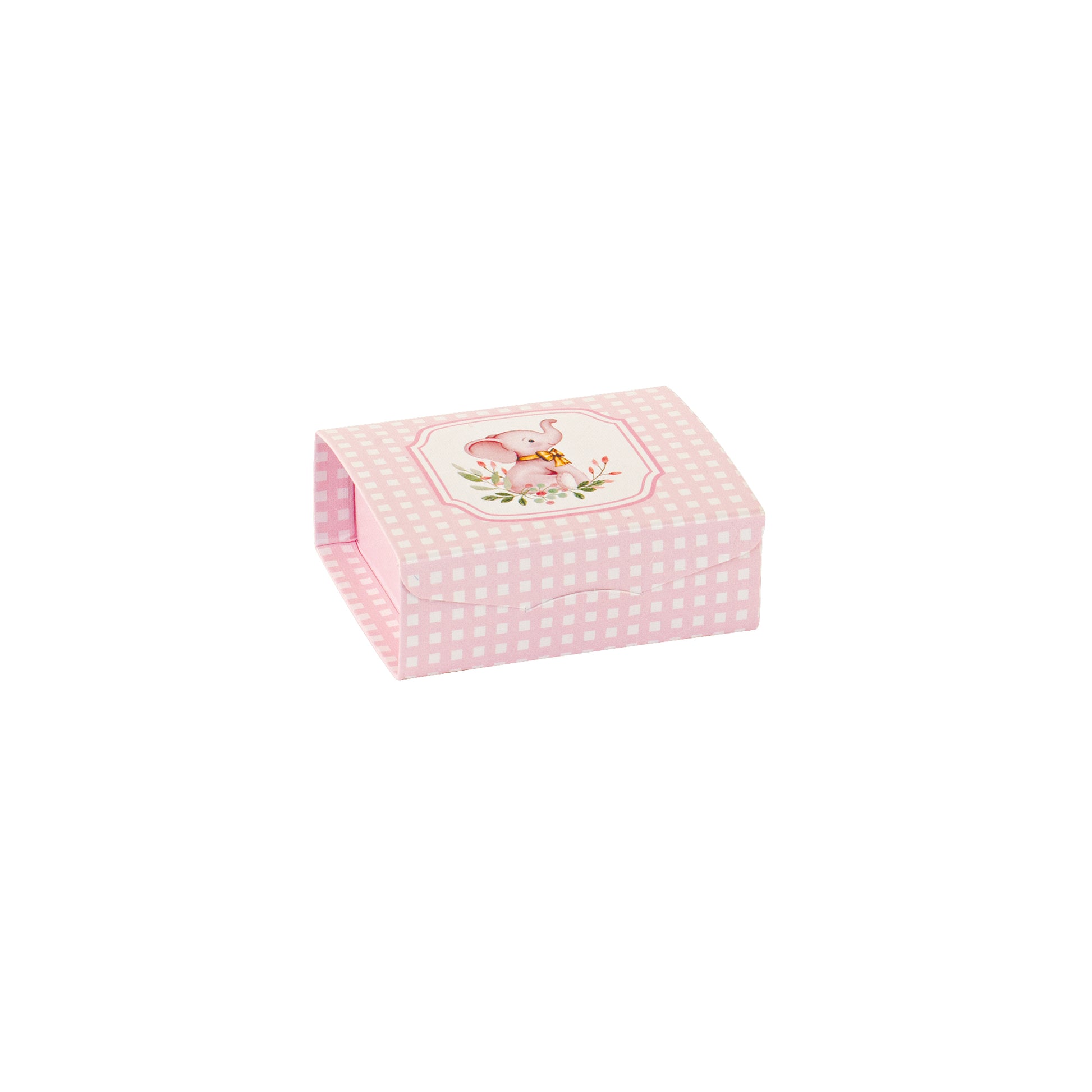 Set 10 scatola gift elefantino rosa