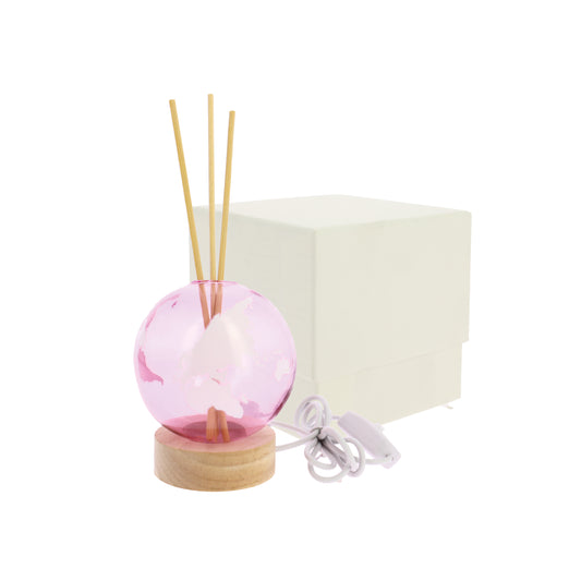 Bomboniera lampada profumatore mappamondo rosa