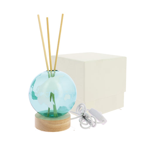 Bomboniera lampada profumatore mappamondo verde