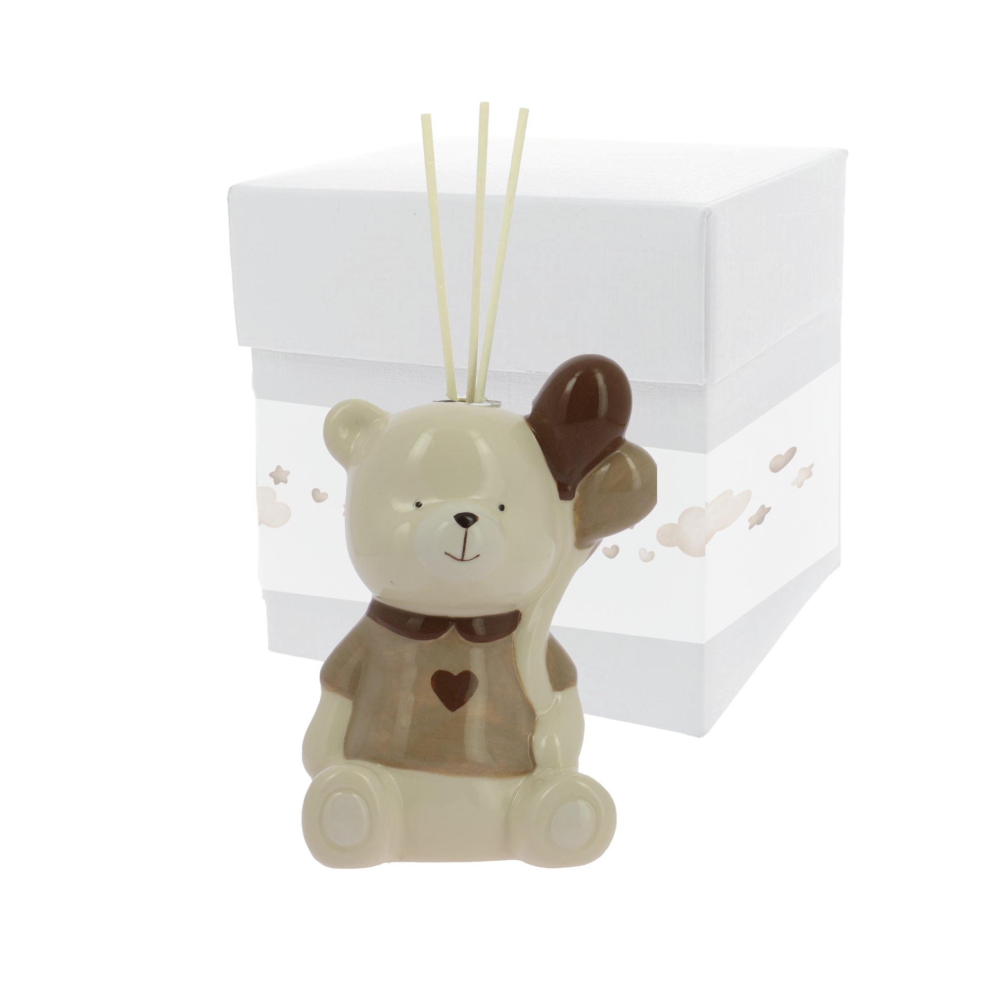 Bomboniera profumatore orsetto balloon beige