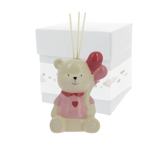 Bomboniera profumatore orsetto balloon rosa