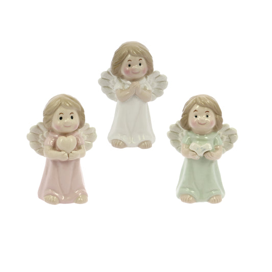 Set 3 angioletto pastello in porcellana