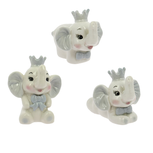 Set 3 elefante cielo con fiocco