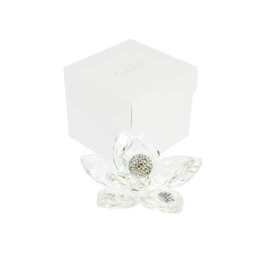 Bomboniera Crilù fior di loto trasparente