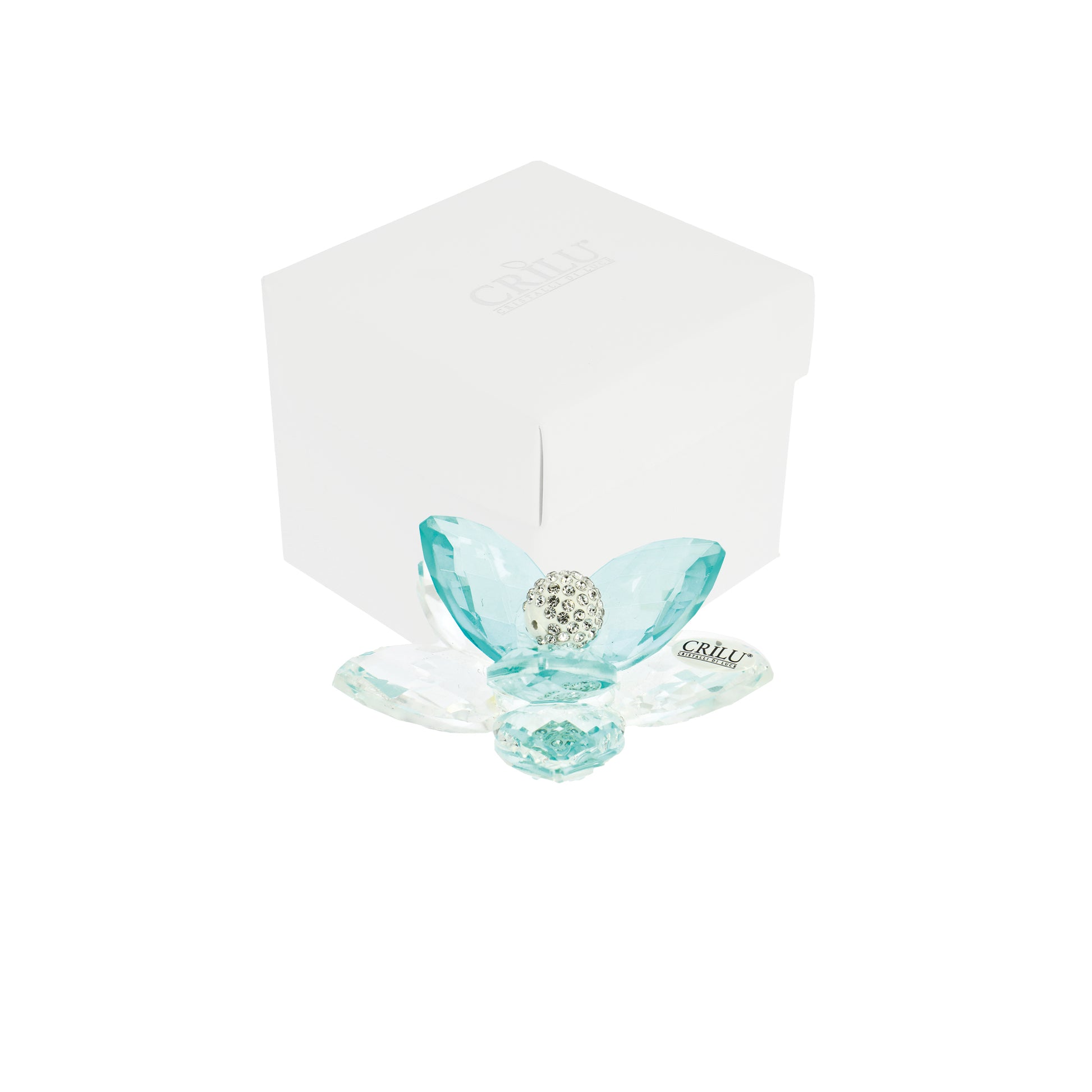 Bomboniera Crilù fior di loto turchese